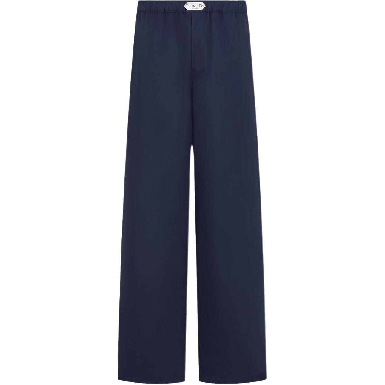 DIOR Dior FW25 winter men's collection Christian Dior Paris label blended fabric elastic waistband side pockets flowing long casual pants for men