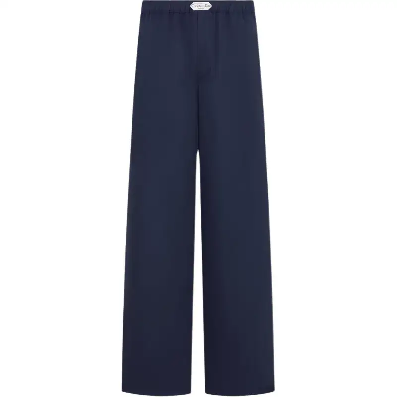 DIOR Casual Pants Men's Dark Blue Moderate Straight Fit Pants