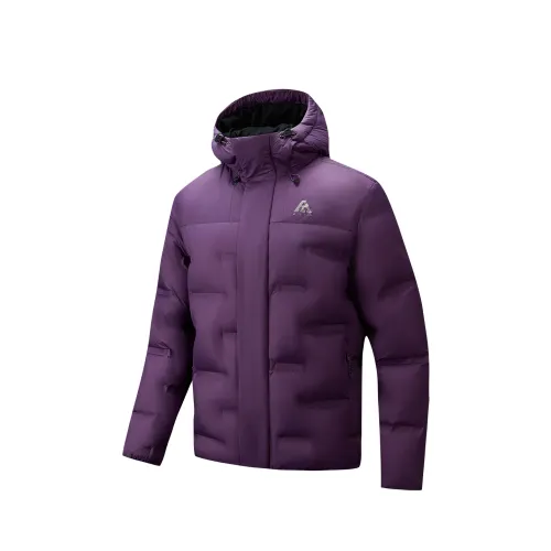 ANTA Down Jackets Men's Purple Clay 8 Hooded Moderate
