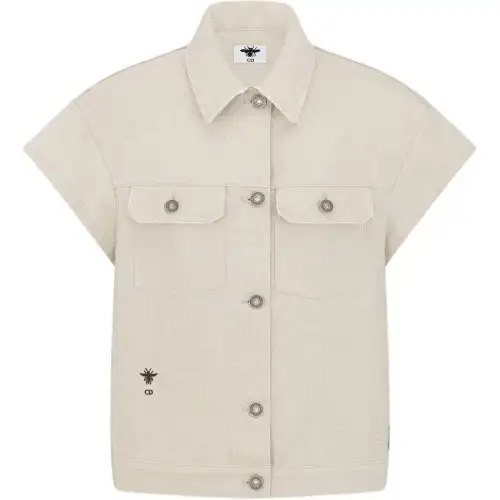 DIOR Shirts Women's Beige Lapel Moderate Other