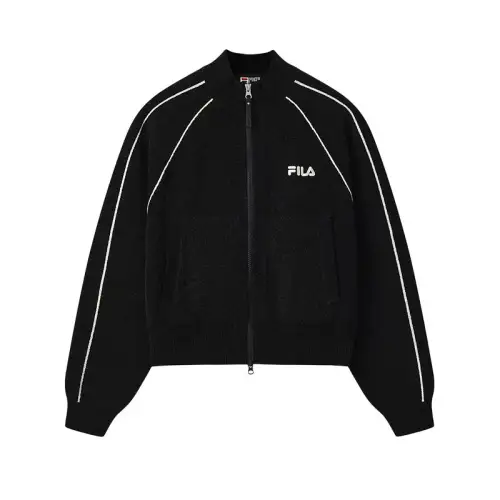 FILA ORIGINALE Jackets Women's Jet Black BK Stand Collar Moderate Other