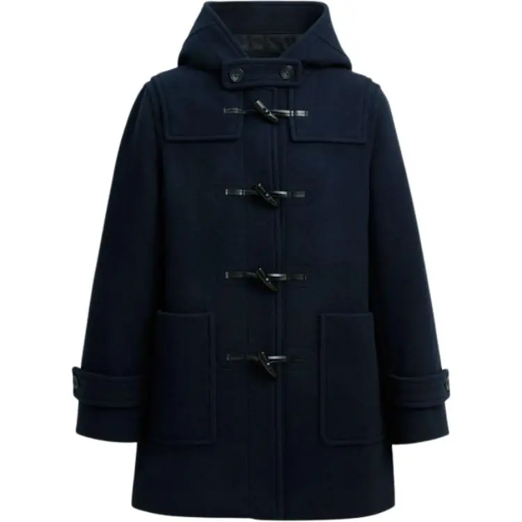 COACH Coats Men's Navy Hooded Moderate