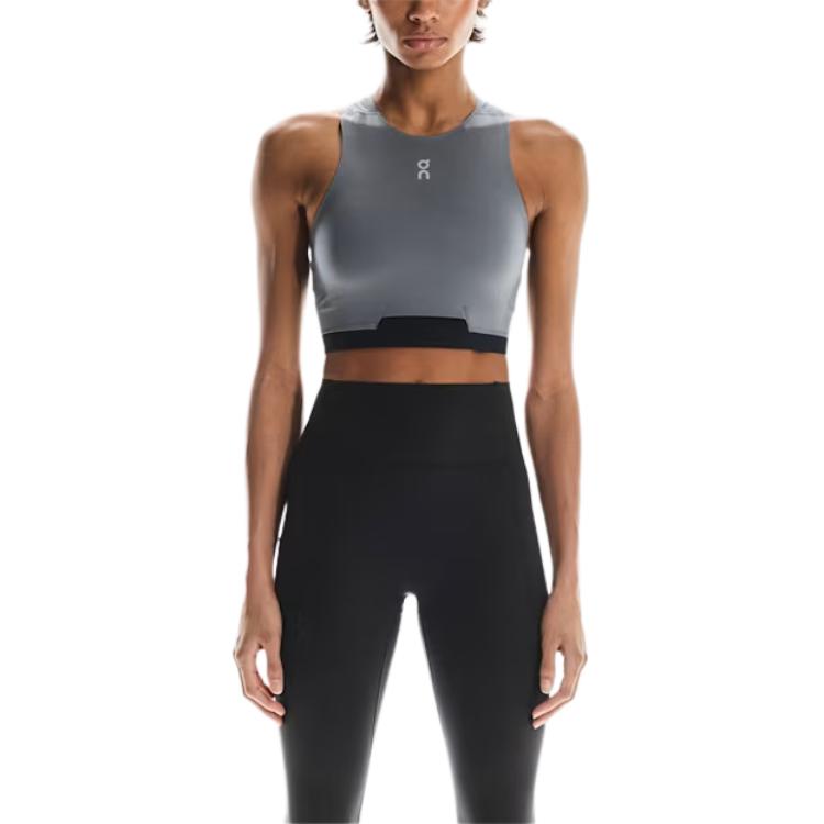 On Sleeveless Sports Shirts Women’s Gray Racerback