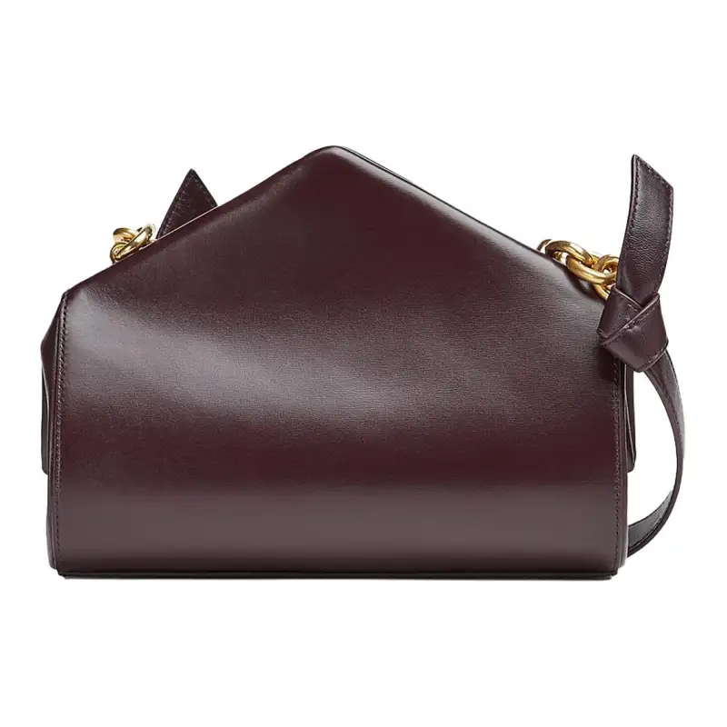 Bottega Veneta Minimalist Fashion With Cow Leather And Sheepskin Handbag Women's Grape Purple