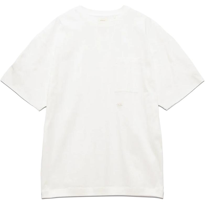 Мужская футболка nanamica nanamica FW25 OOAL Pocket Tee T (молочная)