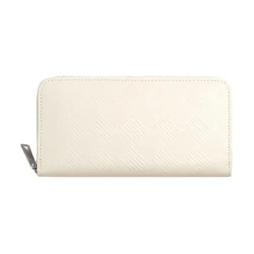 Bottega Veneta Cow Leather Card Holder Clutch Wallet Men's Chalk White