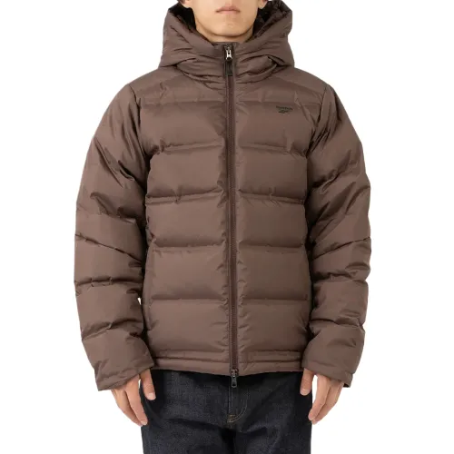 Reebok Down Jackets Unisex Brown Hooded Moderate