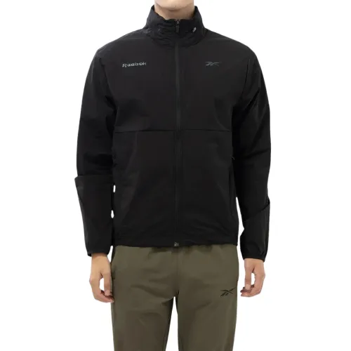 Reebok Jackets Men's Black Stand Collar Moderate Other