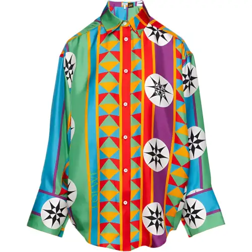 LOEWE Shirts Women's Multicolor Lapel Moderate Other