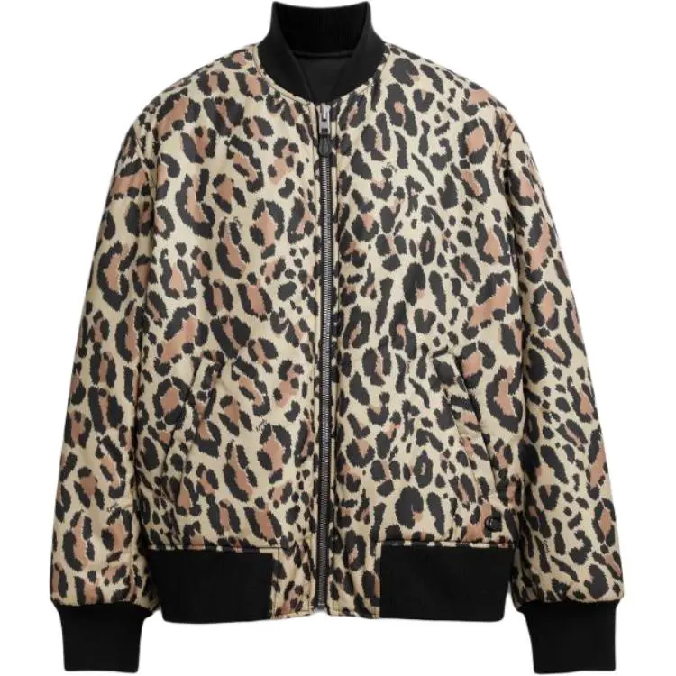 COACH Puffer Jackets Men's Black Stand Collar Moderate