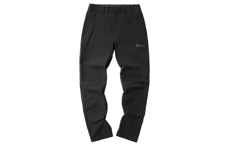Jack Wolfskin ACTIVATE treasure solid color outdoor windproof and water-repellent high elastic breathable hiking knitted sweatpants men's style