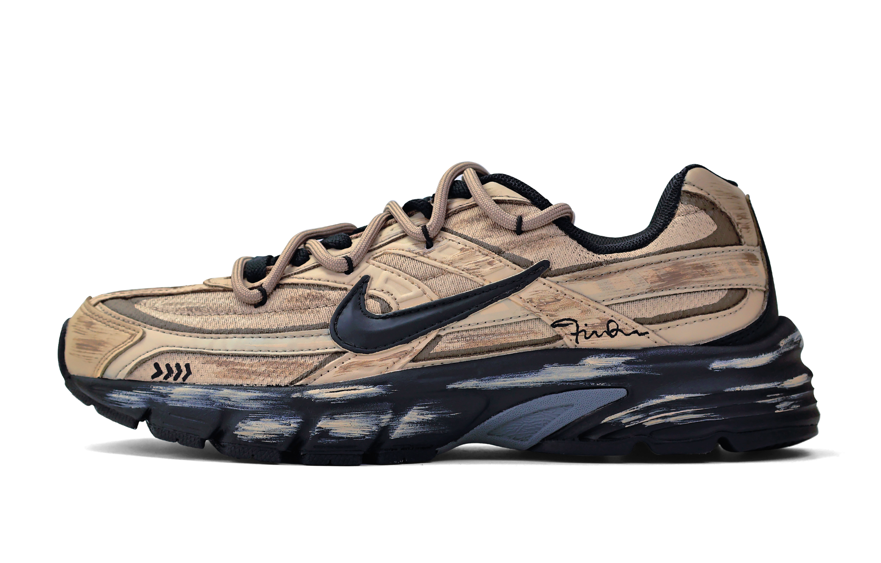 Nike Initiator Abrasion Resistant Abrasion Resistant Running Shoes Unisex Black Brown