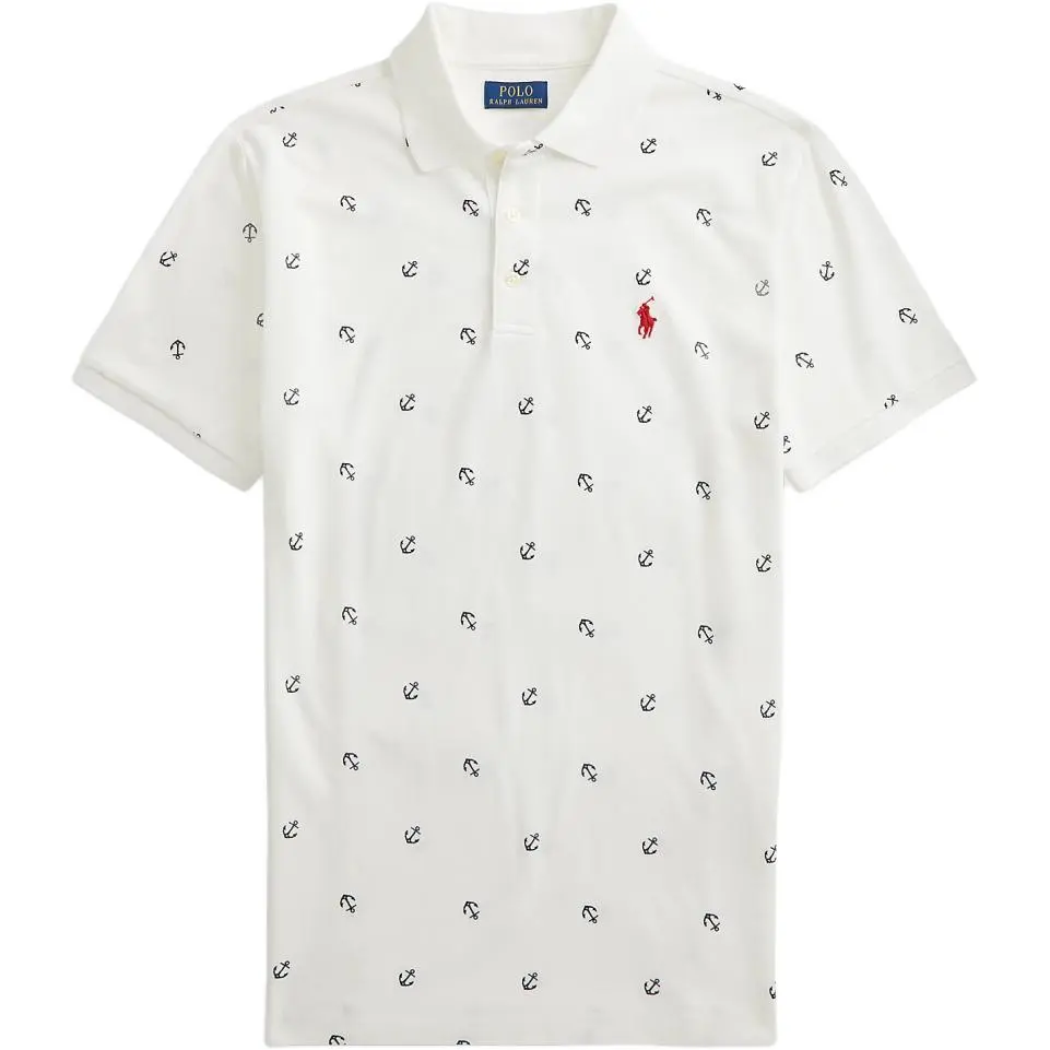 Polo Ralph Lauren SS25 Polo Shirt Custom Slim Fit Men's White