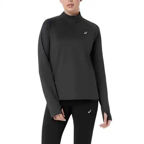 ASICS T Shirts Women's Black Turtleneck