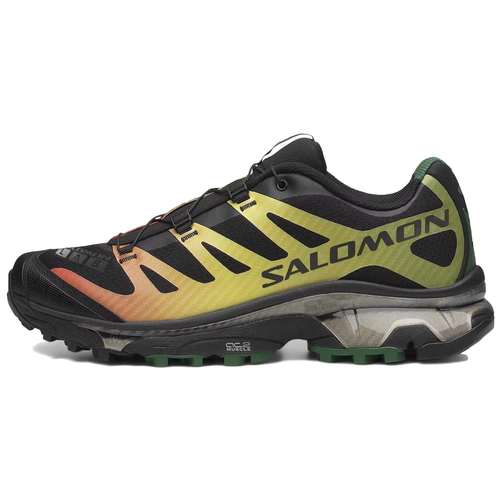SALOMON XT 4 Casual Running Shoes Unisex Black Cyan