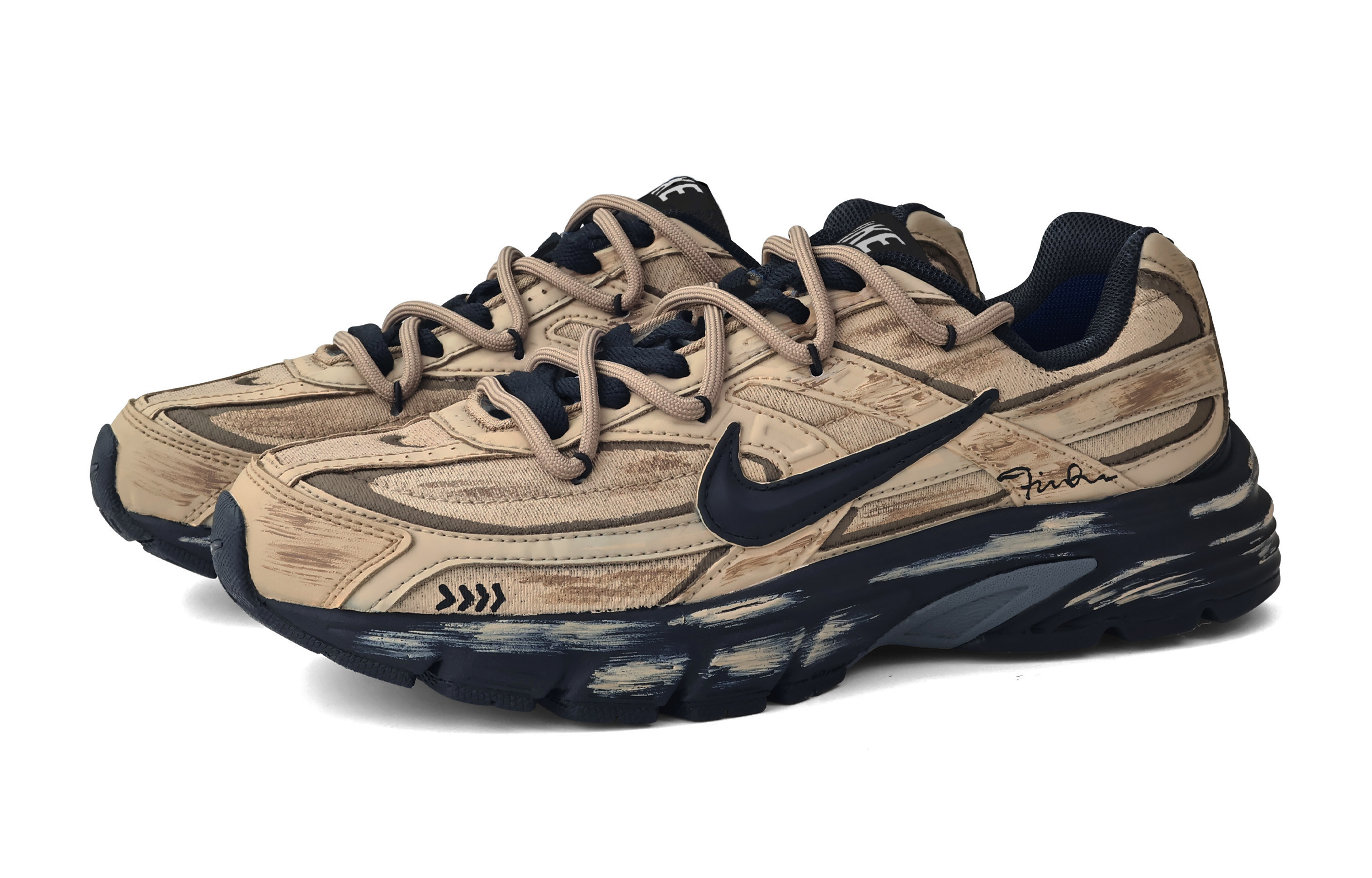 Nike Initiator Abrasion Resistant Abrasion Resistant Running Shoes Unisex Black Brown