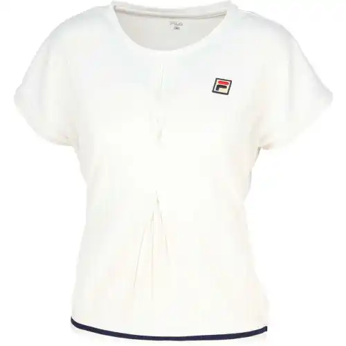 FILA Tennis Tops Women's Beige Crew Neck Moderate