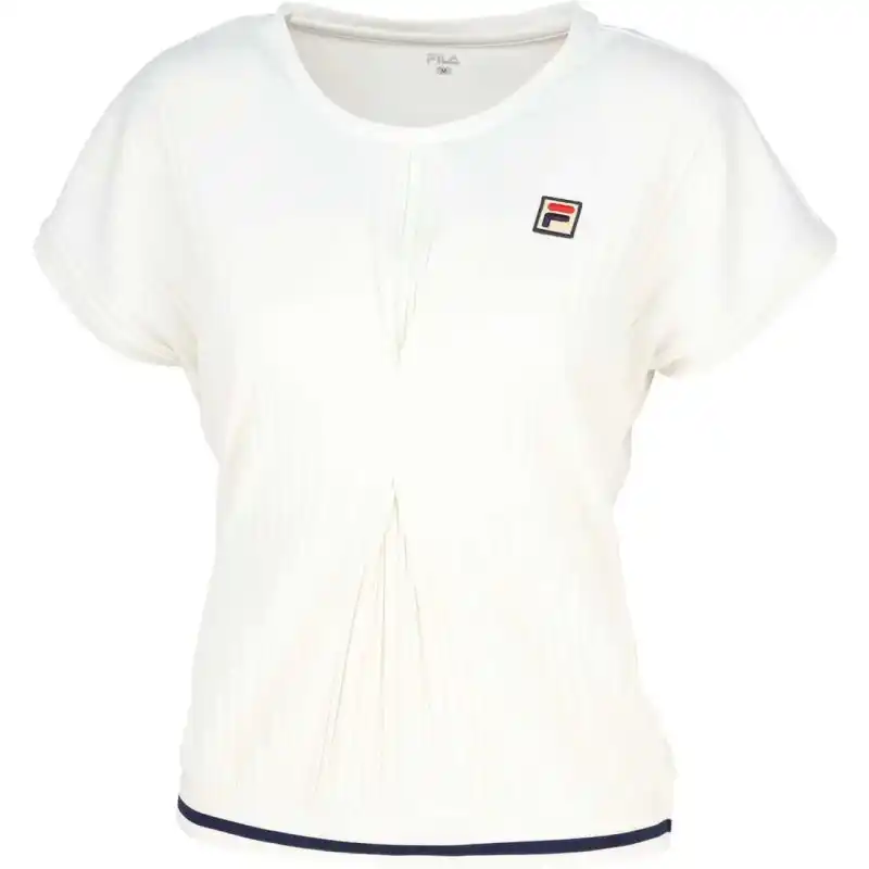 FILA Tennis Tops Women's Beige Crew Neck Moderate