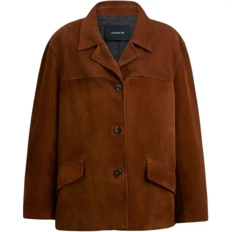 COACH FW25 Leather Jacket Women's
