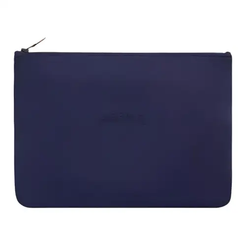 HERMES Neobain Nylon Clutch Large Women's Marine Blue