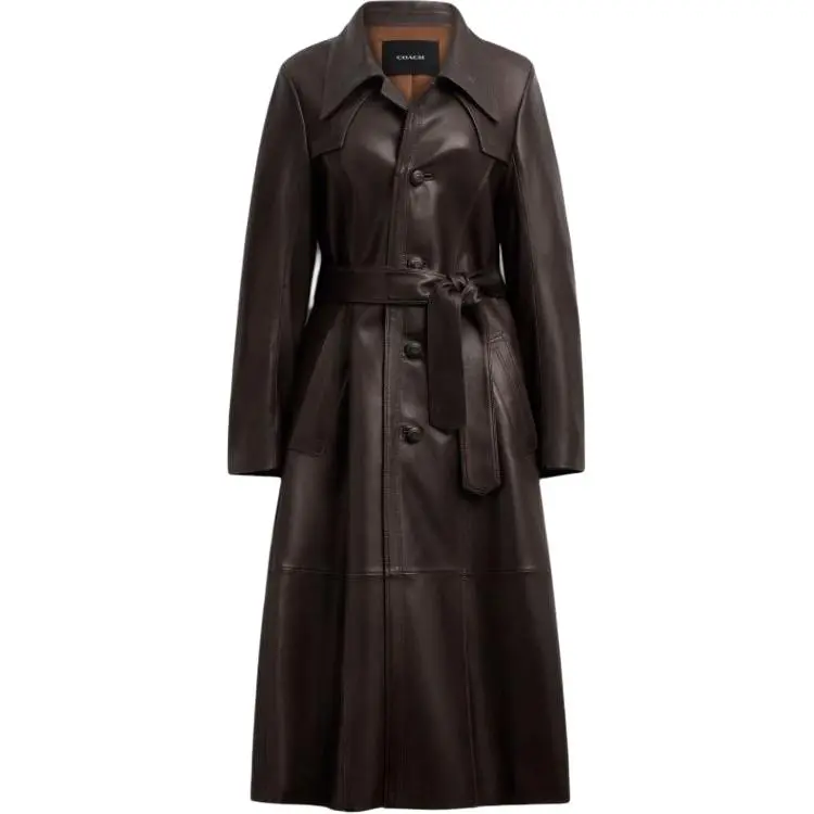 COACH FW25 Leather Jacket Women's