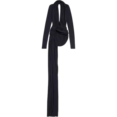 Balenciaga Open-Back Asymmetric Dress