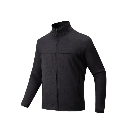 Anta Outdoor Collection Fleece Clothing Men's Basic Black Heather Gray
