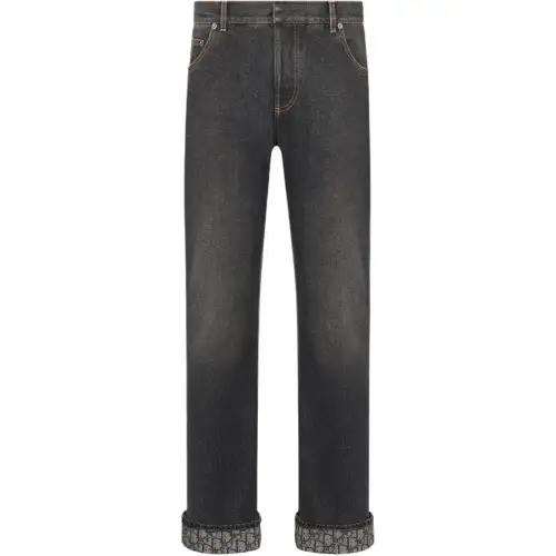 DIOR Jeans Women's Black Moderate Straight Fit Pants