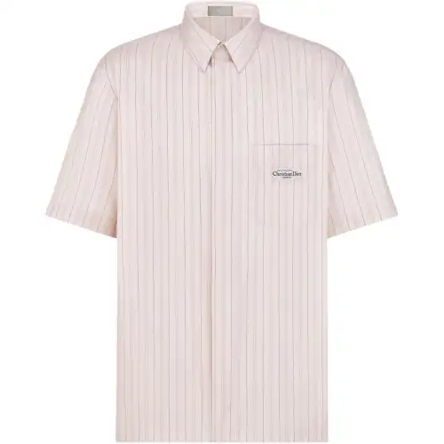 DIOR Shirts Men's Pink Lapel Moderate Other