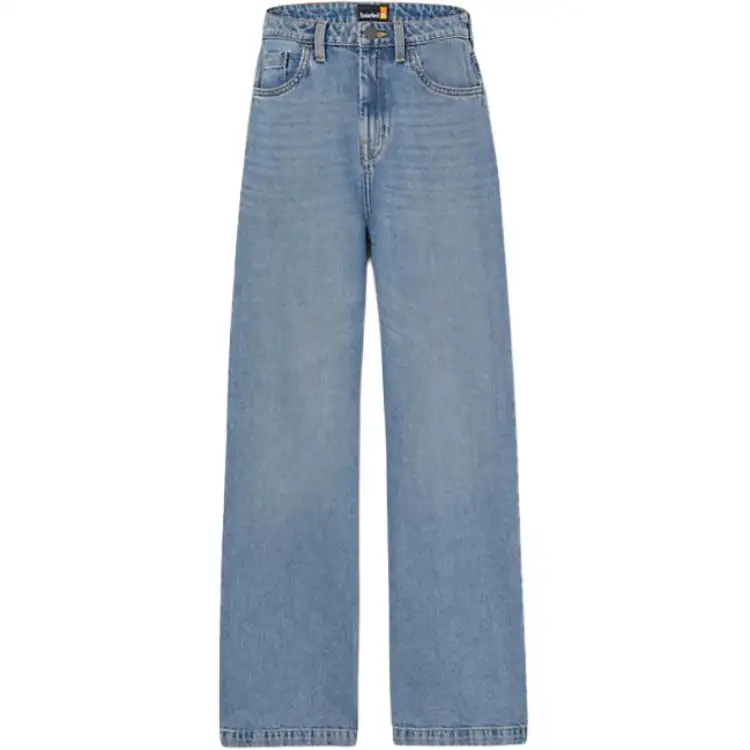 Timberland Jeans Women's Blue Moderate Straight Fit Pants
