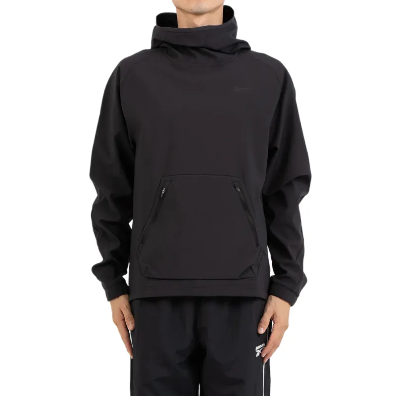 Reebok Sweatshirts Men's Black Hooded Moderate