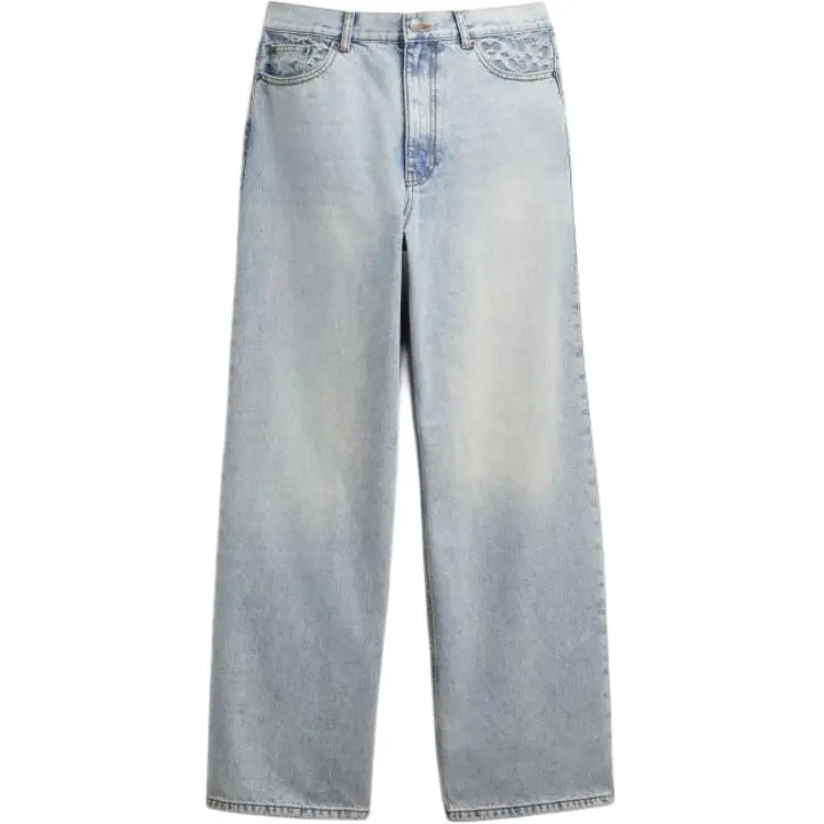 COACH Jeans Men's Light Blue Moderate Wide Leg Pants