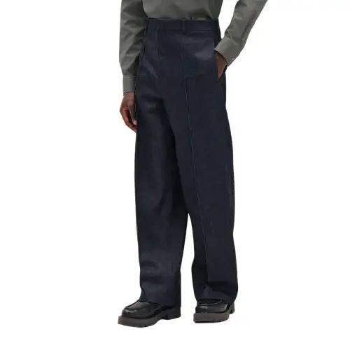 HERMES Casual Pants Men's Indigo Moderate Straight Fit Pants