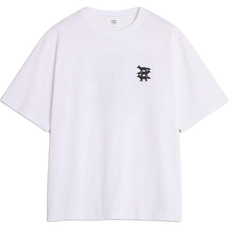 Мужская футболка Maison Kitsune Classic Tee (белая)
