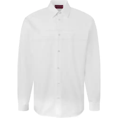 GUCCI Shirts Men's White Lapel Moderate Other