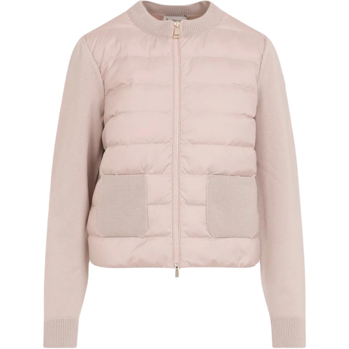 Женская куртка Moncler со стеганым дизайном (черная)