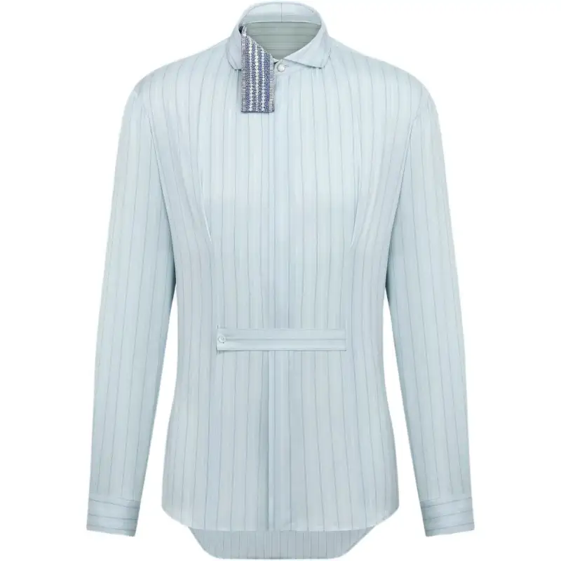 DIOR Shirts Men's Blue Lapel Moderate