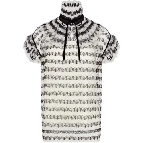 DIOR Knitwear Women's White Turtleneck Moderate Straight Fit