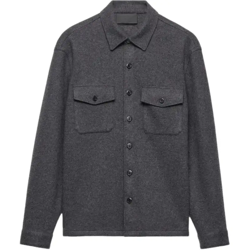 Prada 1990s button-fastening flap-pocket jacket