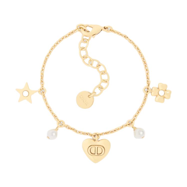 Браслет Dior с жемчугом (золотой)