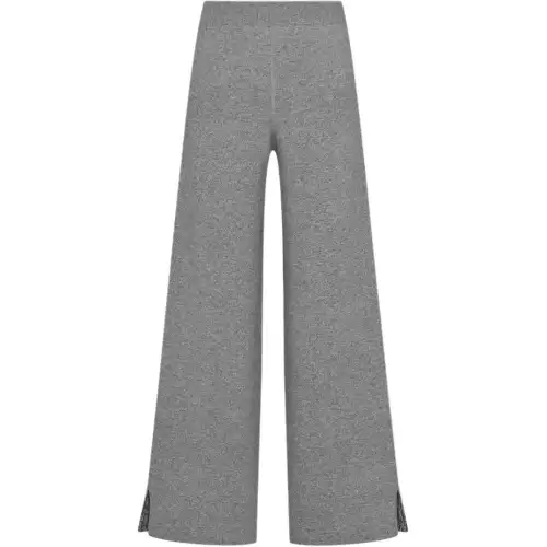 DIOR Casual Pants Women's Gray Moderate Flared Pants