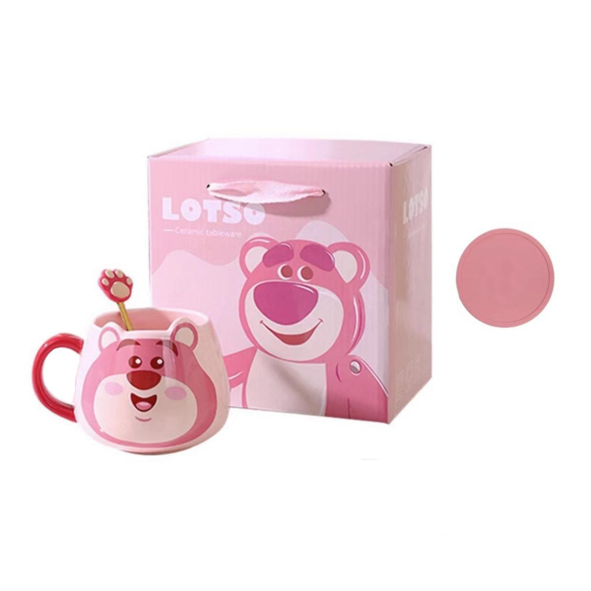 Disney Disney, cartoon strawberry, high quality food silicone, anti-scald, 400 ml
