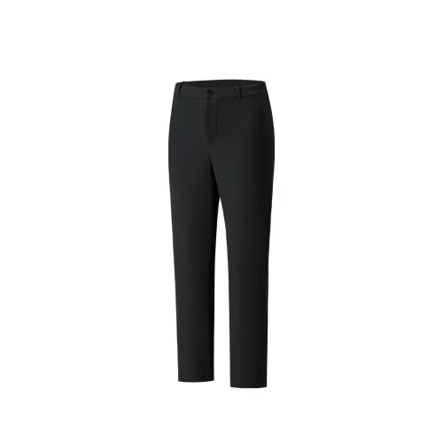 ANTA Casual Pants Men's Basic Black 1 Moderate Straight Fit Pants