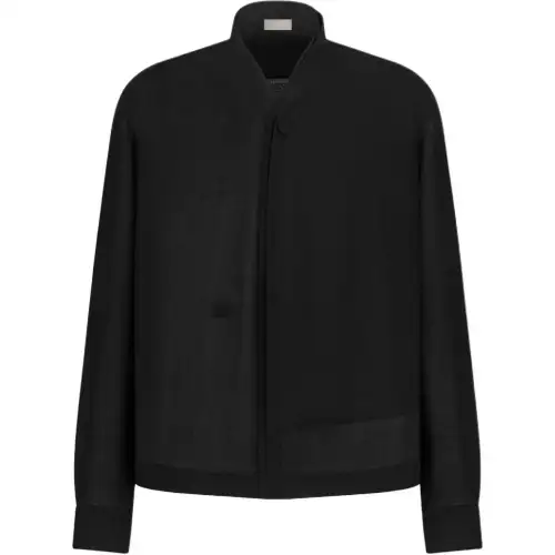 DIOR Shirts Men's Black Shawl Collar Moderate Other