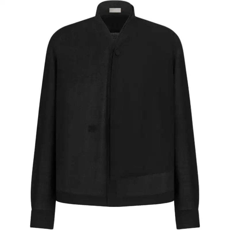 DIOR Shirts Men's Black Shawl Collar Moderate Other