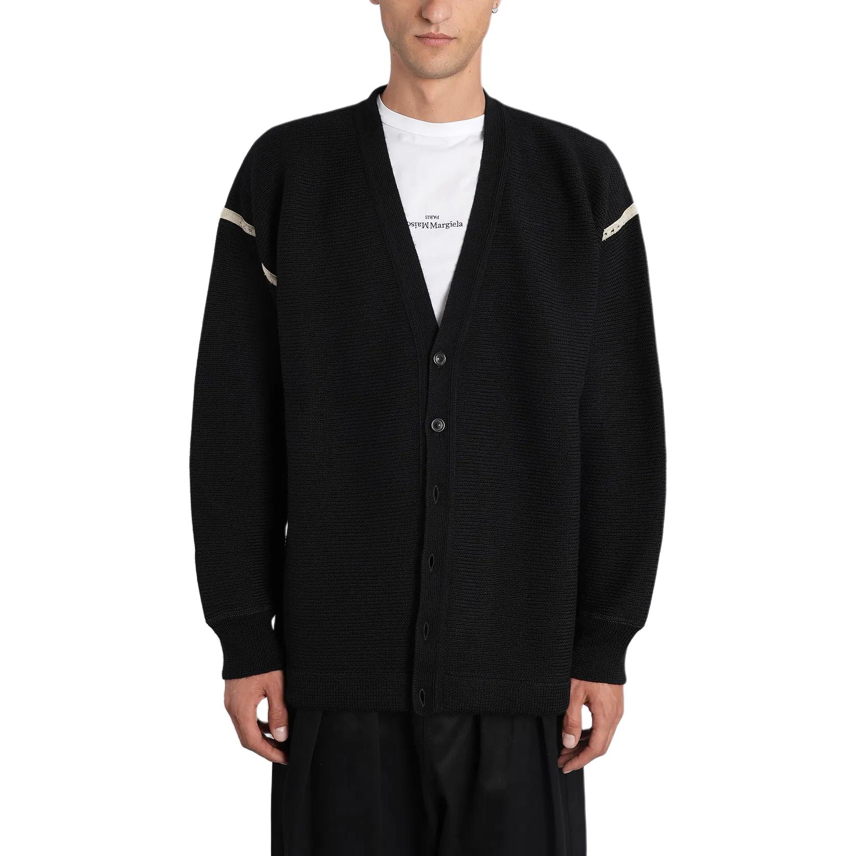 Мужской кардиган Maison Margiela V-Neck (серый)