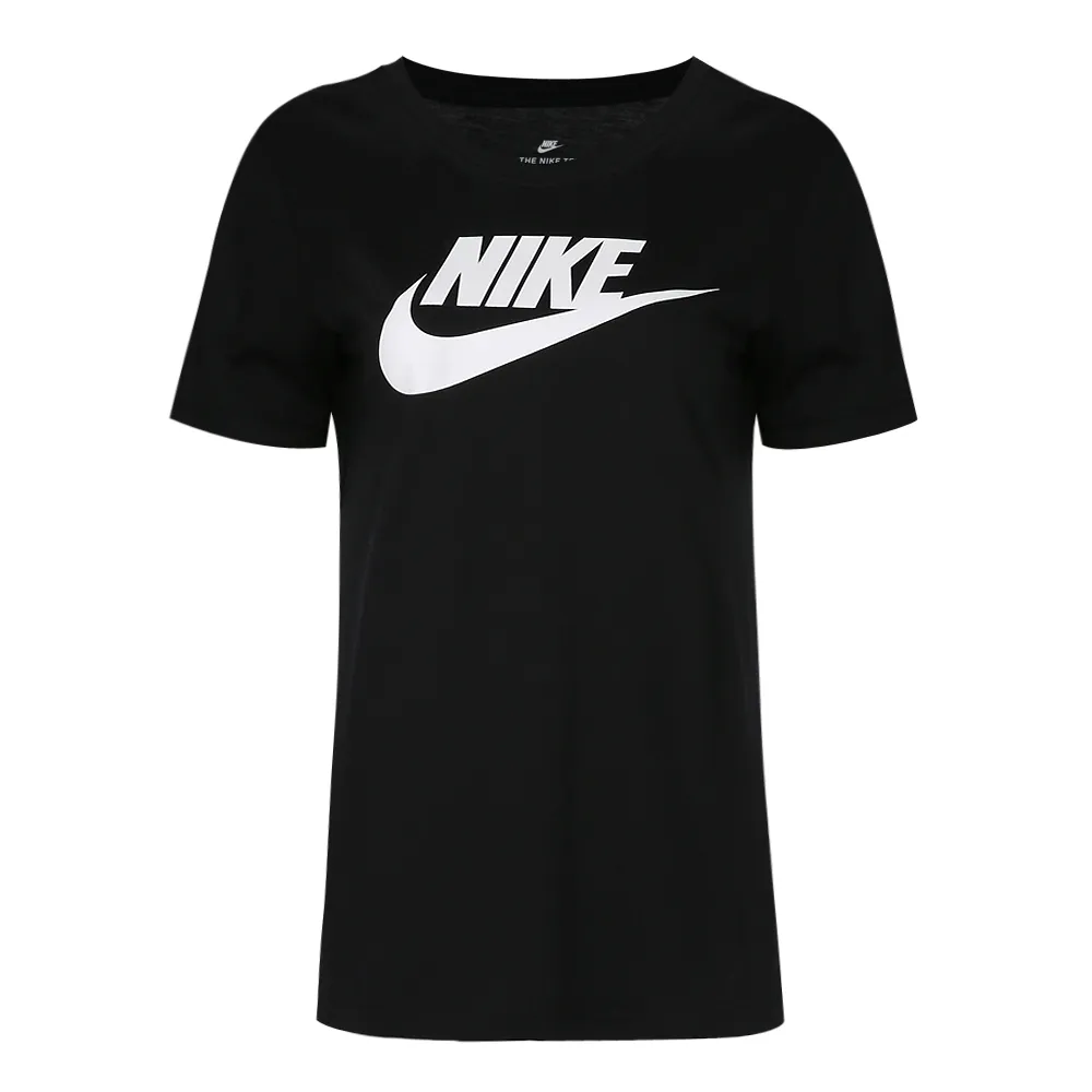 Nike T-Shirts Women's Black Crew Neck Moderate