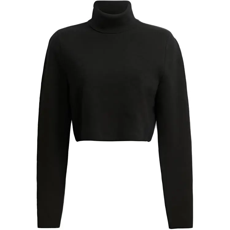 COACH Knitwear Women's Black Turtleneck Moderate Nipped-in Waist