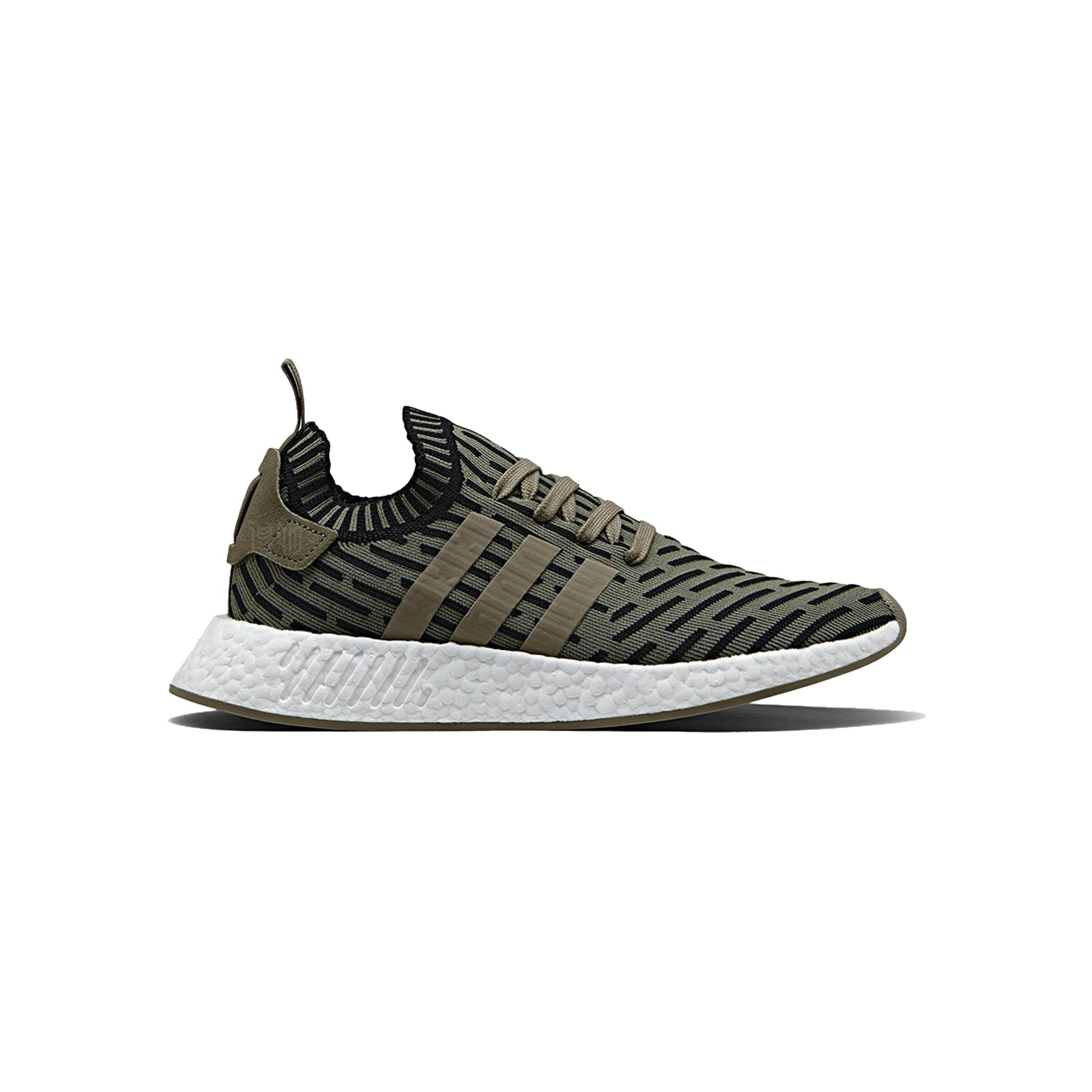 Кроссовки adidas originals NMD_R2 Primeknit (коричневые) — Коричневый — фото 2