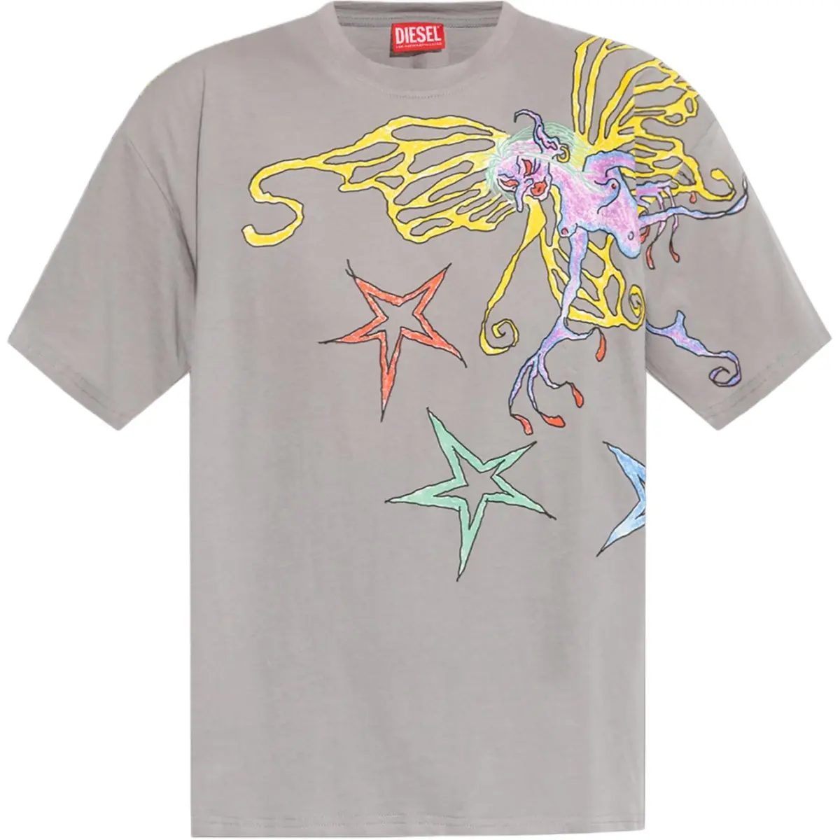 DIESEL T Buxt Q1 Graphic Printed T Shirt